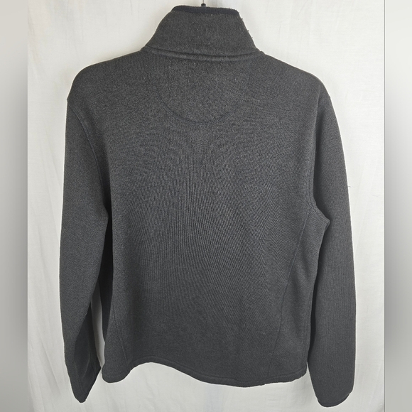 L.L.Bean Men's Gray Full Zip Fleece Jacket Sz M Reg - Picture 6 of 8